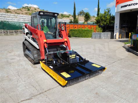 mini digger slasher|mini skid steer slasher.